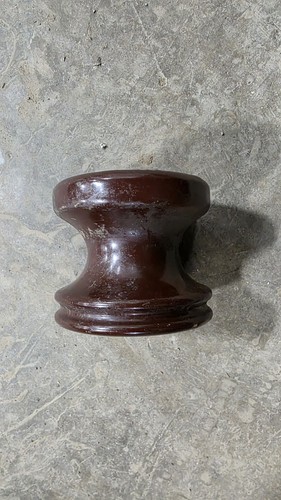 Vintage brown porcelain - brown,