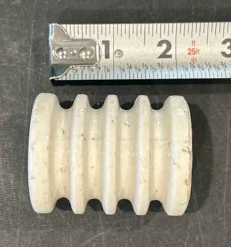 Unmarked white 5 - unmarked, 1.5"