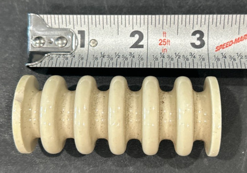 White ribbed porcelain radio